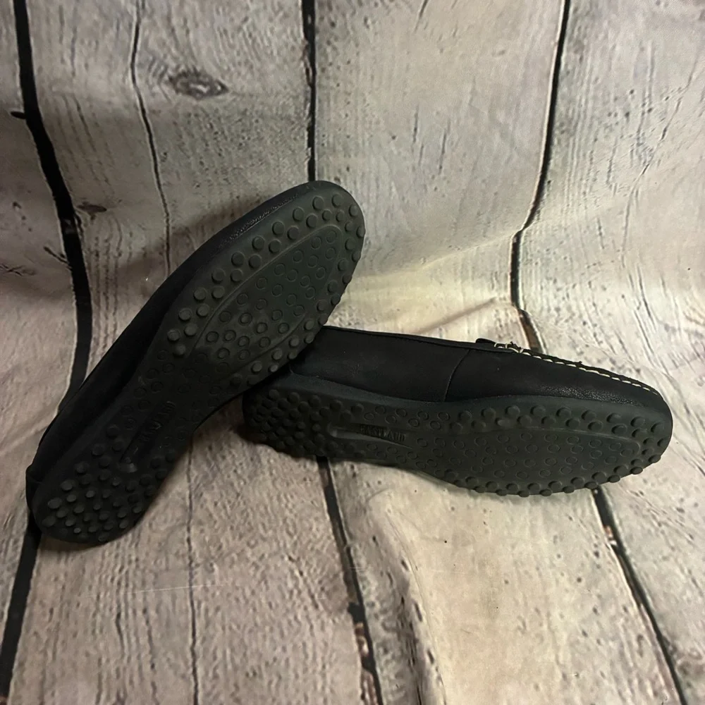 Eastland Women’s Courtney Black Leather Slip On Moc Driving Loafer Size‎ 7.5 GUC